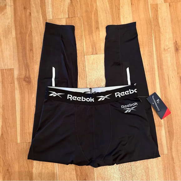 Reebok Men's Compression Pants Large NWT - Picture 1 of 4